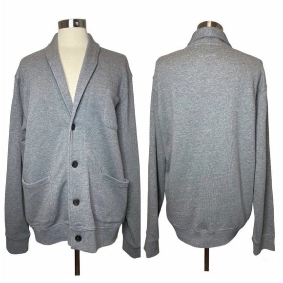 FRANK AND OAK Gray Sweater Blazer size XL - Picture 1 of 9